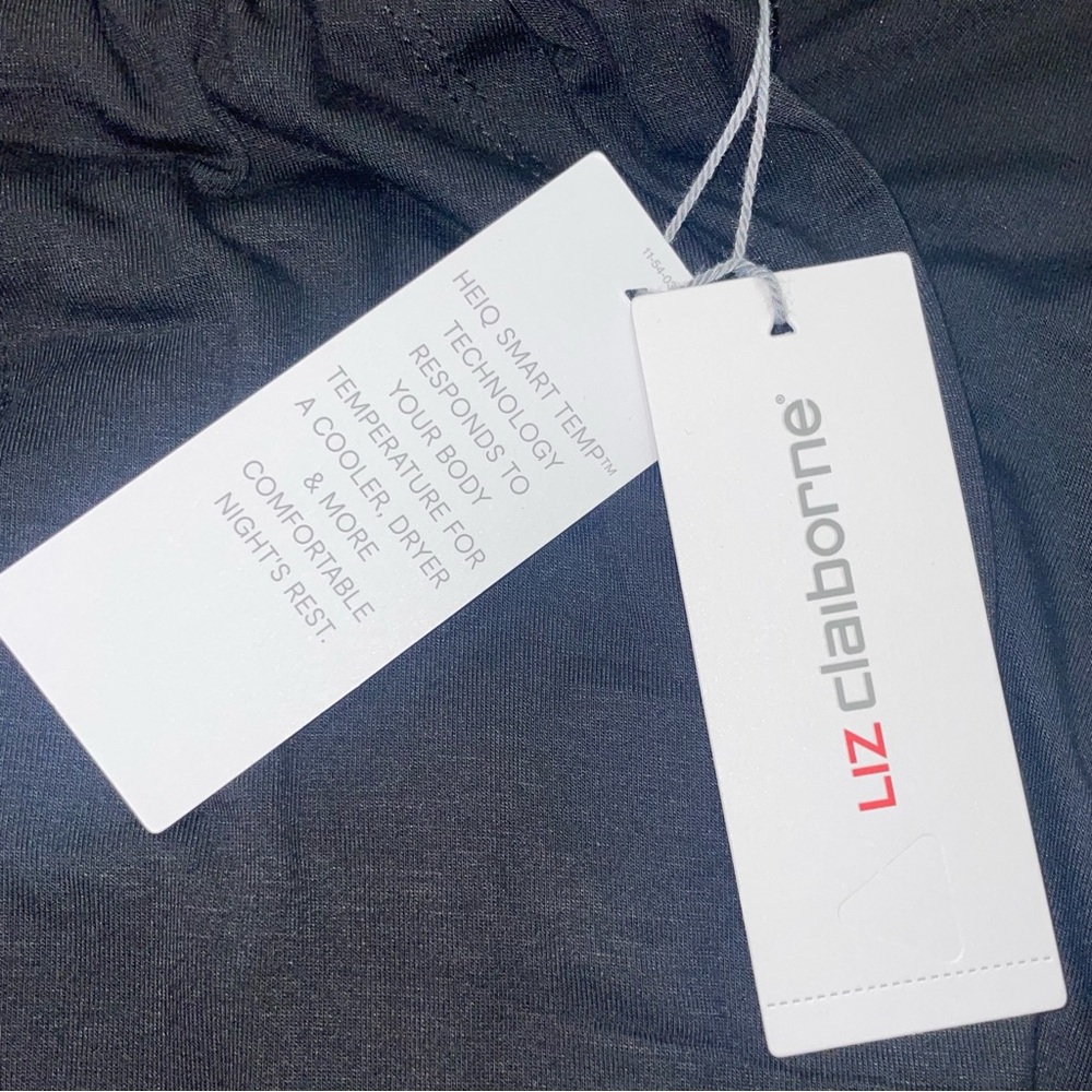 Black Cool & Calm Liz Claiborne Pajama Pants - Picture 9 of 12